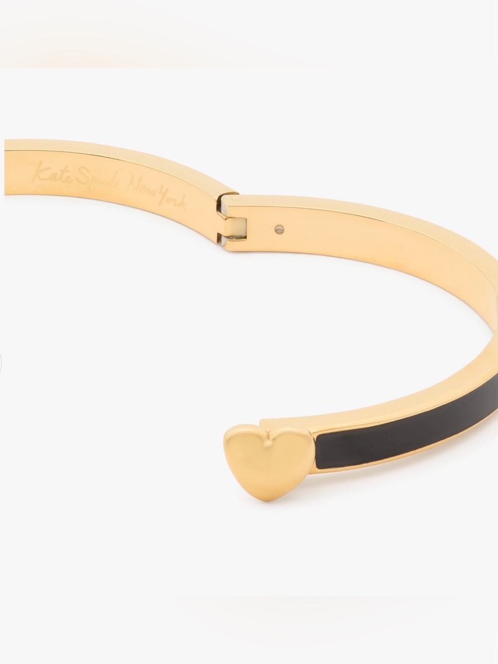 Kate Spade Heart You Enamel Hinged Bangle - Picture 8 of 10